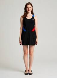 Rochie scurtă guler rotund bretele subțiri negru LE COQ SPORTIF femeie