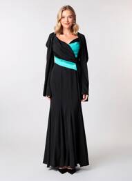 Rochie lungă fără mâneci fără mâneci negru MUSANI MILANO femeie