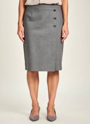 Fustă midi talie cu cleme gri GERRY WEBER femeie