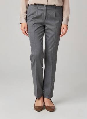 Pantalon slim talie înaltă talie înaltă gri KARTING femeie