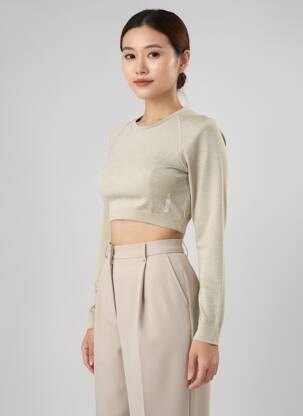 Top mâneci lungi mâneci lungi verde GYMSHARK femeie