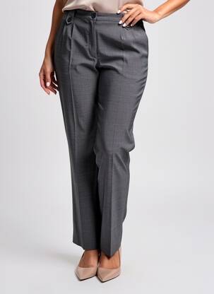 Pantalon slim talie înaltă talie înaltă gri MARYVET femeie