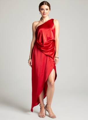Rochie lungă fără mâneci fără mâneci roșu ASOS femeie