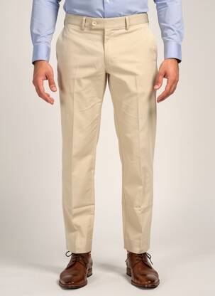 Pantalon chino închidere cu fermoar sub clapetă cu cârlig bej TOMMY HILFIGER bărbat