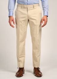 Pantalon chino închidere cu fermoar sub clapetă cu cârlig bej TOMMY HILFIGER bărbat