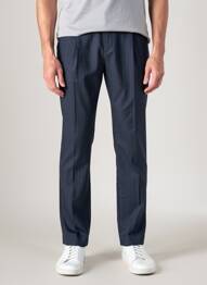 Pantalon chino țesătură poplin mărime normală albastru TOMMY HILFIGER bărbat