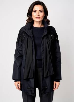 Parka mâneci lungi fără glugă negru MARITHE & FRANCOIS GIRBAUD femeie
