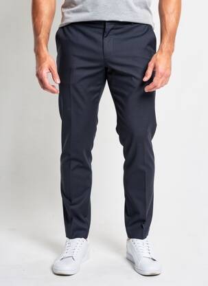 Pantalon slim talie cu cleme mărime normală albastru SELECTED bărbat