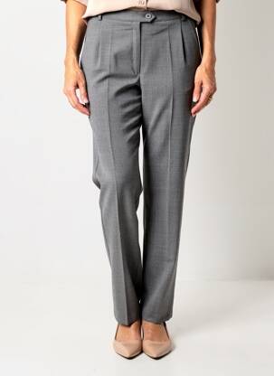 Pantalon slim talie înaltă talie înaltă gri FRANK WALDER femeie