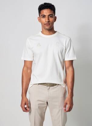 Tricou croială cambrată mâneci scurte alb LE COQ SPORTIF bărbat