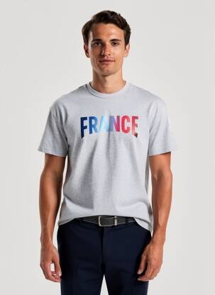 Tricou croială dreaptă mâneci scurte gri LE COQ SPORTIF bărbat