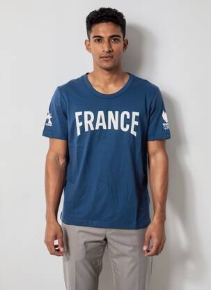 Tricou croială cambrată mâneci scurte albastru LE COQ SPORTIF bărbat