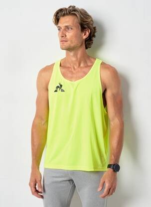 Maiou croială cambrată fără mâneci galben LE COQ SPORTIF bărbat