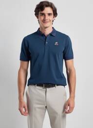 Polo broderie mâneci scurte albastru LE COQ SPORTIF bărbat