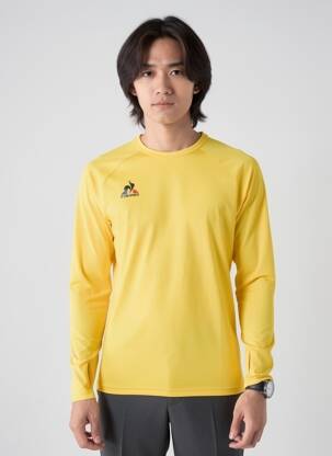 Tricou croială cambrată mâneci lungi galben LE COQ SPORTIF bărbat