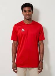 Tricou croială cambrată mâneci scurte roșu LE COQ SPORTIF bărbat