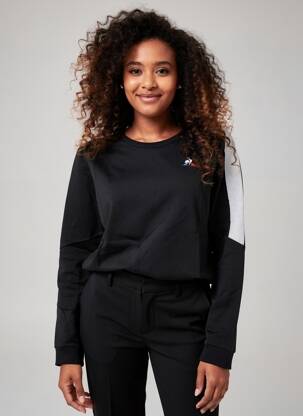Hanorac broderie mâneci lungi negru LE COQ SPORTIF femeie