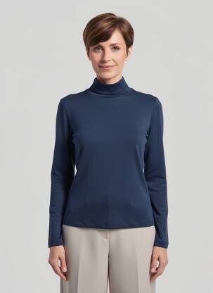 Tricou mâneci lungi mâneci lungi albastru JENSEN femeie
