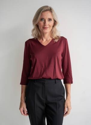 Tricou mâneci 3/4 mâneci 3/4 violet OLSEN femeie