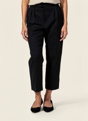 Pantalon 7/8 talie înaltă talie înaltă negru TINSELS femeie