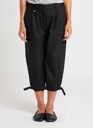 Pantalon trei sferturi talie înaltă talie înaltă negru OTTOD'AME femeie