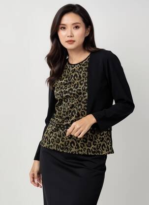 Tricou mâneci 3/4 mâneci 3/4 negru NAYAT femeie