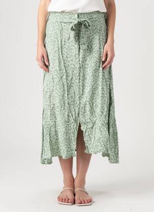 Fustă lungă croială dreaptă verde ROSA FASHION femeie