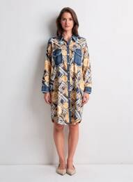 Rochie midi mâneci lungi mâneci lungi albastru BUBBLEE femeie