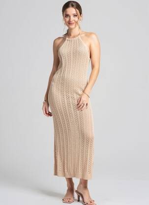 Rochie lungă fără mâneci fără mâneci roz ROSA FASHION femeie