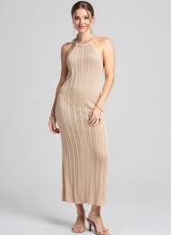 Rochie lungă fără mâneci fără mâneci roz ROSA FASHION femeie