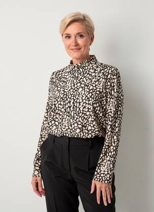 Tricou negru POISSONS BLANCS femeie