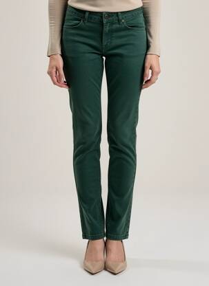 Pantalon slim verde ONE STEP femeie