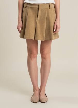 Fustă pantaloni scurți elasticitate verde MOLLY BRACKEN femeie