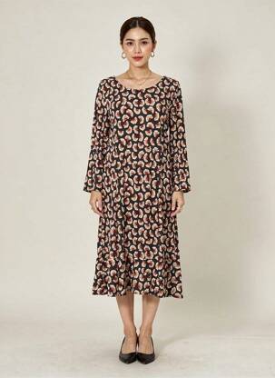 Rochie midi negru SANDWICH femeie