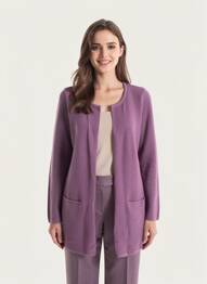 Vestă cu mâneci lungi mâneci lungi violet B.YOUNG femeie