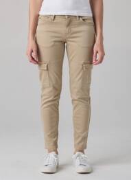 Pantalon cargo subțire bej MUSTANG femeie
