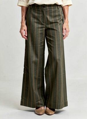 Pantalon larg verde PAKO LITTO femeie