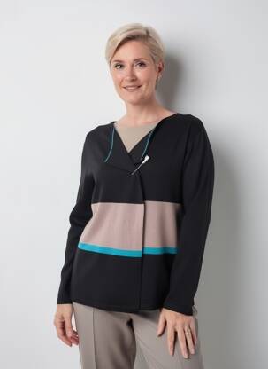 Vestă cu mâneci lungi elasticitate negru KATMAI femeie