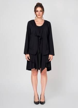Rochie scurtă mâneci lungi mâneci lungi negru YERSE femeie