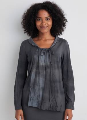 Tricou mâneci lungi mâneci lungi albastru YERSE femeie