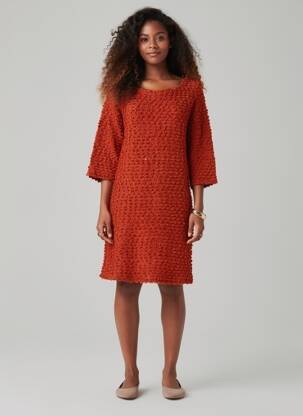 Rochie pulover croială dreaptă mâneci lungi portocalie MISMASH femeie