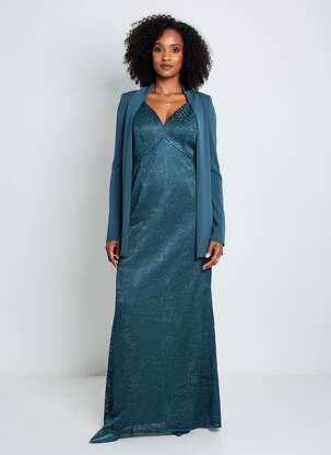 Rochie lungă fără mâneci fără mâneci verde LAUTINEL PARIS femeie