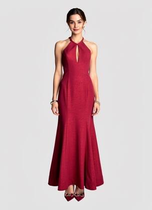 Rochie lungă fără mâneci fără mâneci roșu MAY QUEEN femeie