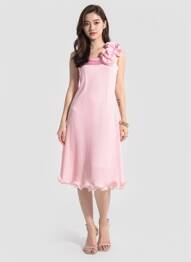 Rochie midi fără mâneci fără mâneci roz ENVIE DE SOIE femeie