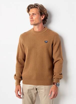 Pulover elasticitate mâneci lungi maro MAISON LABICHE bărbat