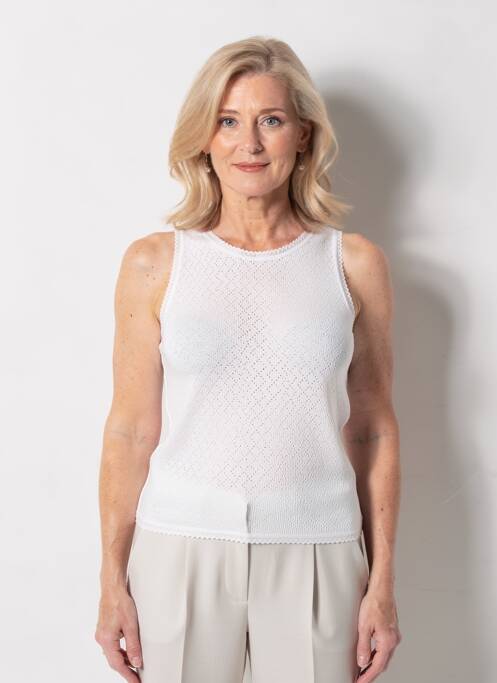 Top/caraco elasticitate alb JET femme