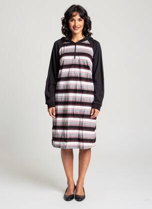 Rochie midi mâneci lungi mâneci lungi negru SHEEGO femeie