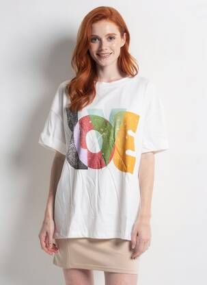Tricou croială dreaptă mâneci scurte alb MINETTE femeie