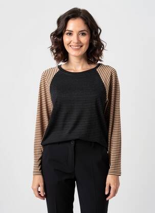 Tricou mâneci lungi mâneci lungi negru ALEMBIKA femeie
