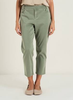 Pantalon 7/8 elasticitate mărime normală verde ANNA MONTANA femeie